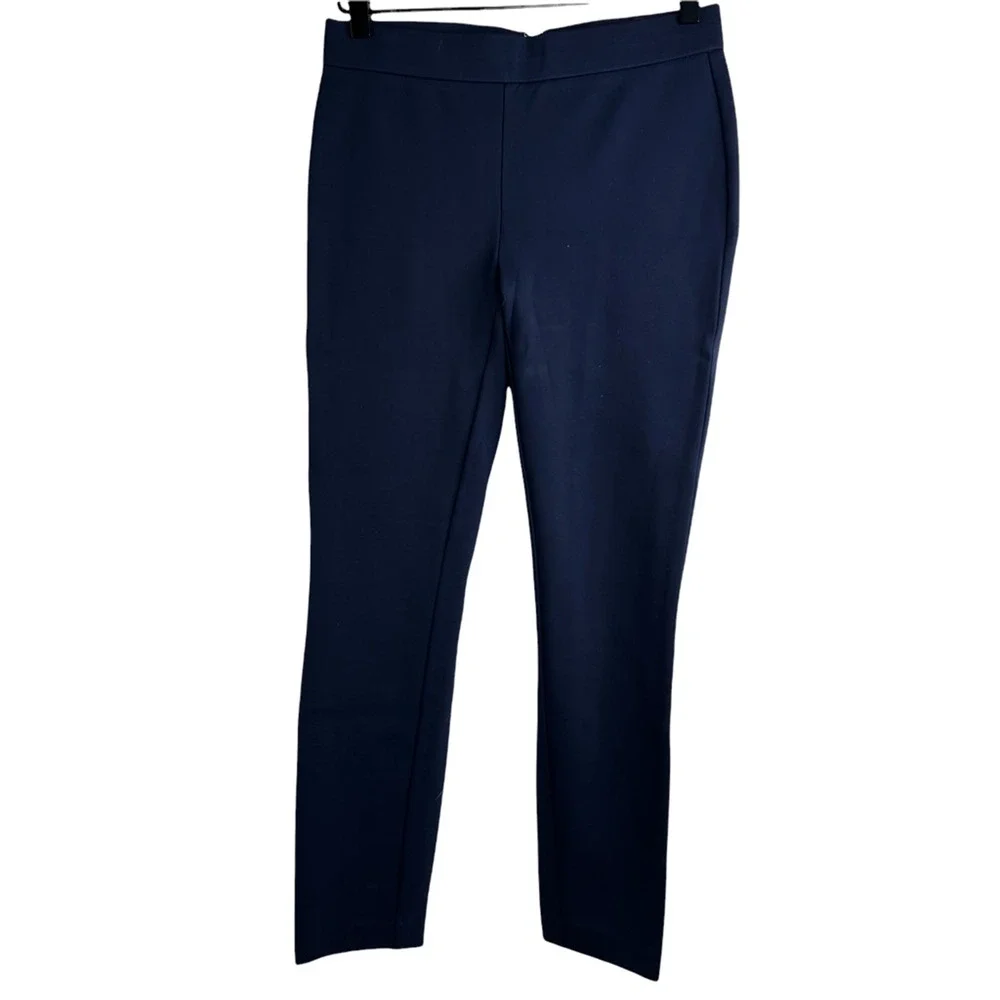 J.Crew Womens Pixie Cropped Skinny Pants Blue Low Rise Petites Medium PM New